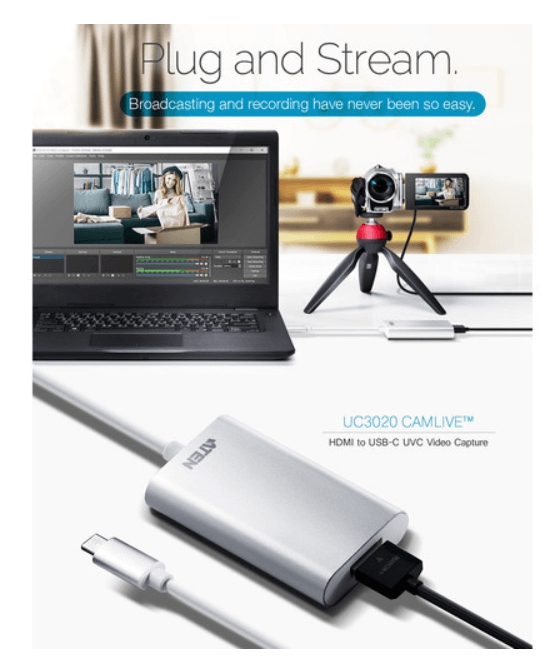 ATEN UC3020 CAMLIVE HDMI USB-C CAPTURE CARD