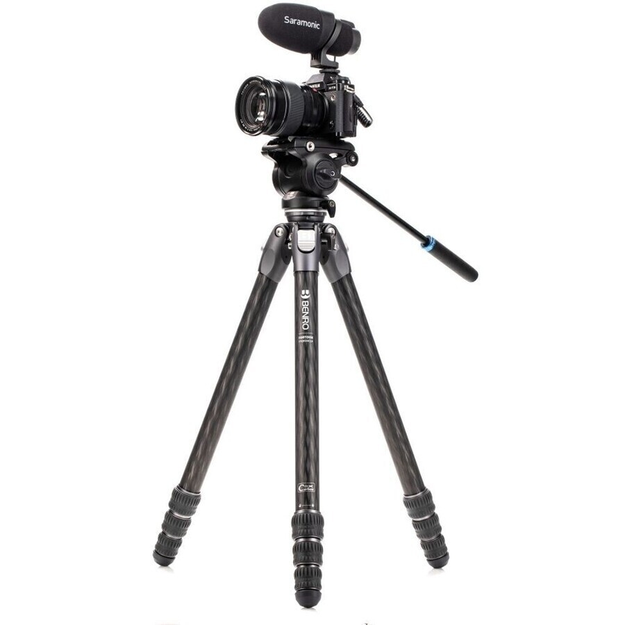 Benro Tortoise (Kaplumbağa)Karbon Video Tripod Kit Seri 3 TTOR34CLVS4PRO