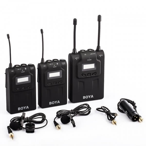 Boya BY-WM8 Pro Kit-2 Çift Vericili Prof. Wireless Mikrofon (BY-WM8 PRO K2)