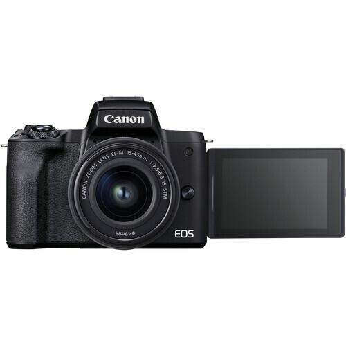 Canon EOS M50 Mark II EF-M 15-45mm IS STM Lens Vlogger Kit Aynasız Fotoğraf Makinesi