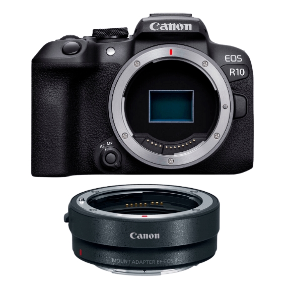 Canon EOS R10 Body Aynasız Fotoğraf Makinesi (EF to EOS R Adaptör İle Birlikte)