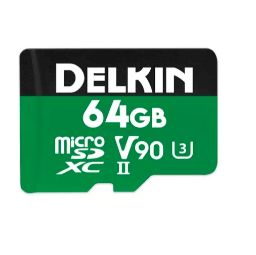 Delkin 64GB Power UHS-II (V90) Micro SD Hafıza Kartı