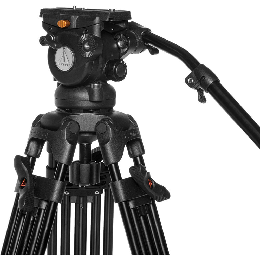 E-Image EG05A2 Alüminyum Tripod + GH05 Video Başlık (75mm)