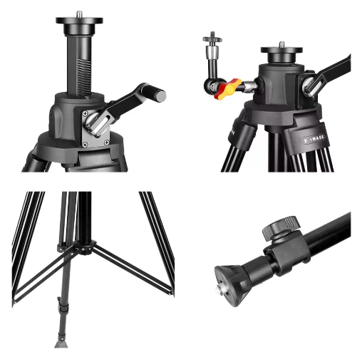 E-image GH04F & GA230 Tripod Kit - Yükseklik 244cm