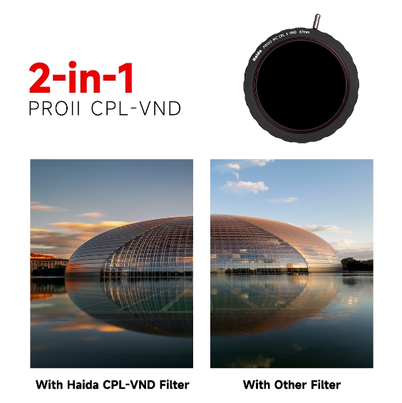 Haida 77mm Pro II CPL-VND 2in1 Filtre - HD4781