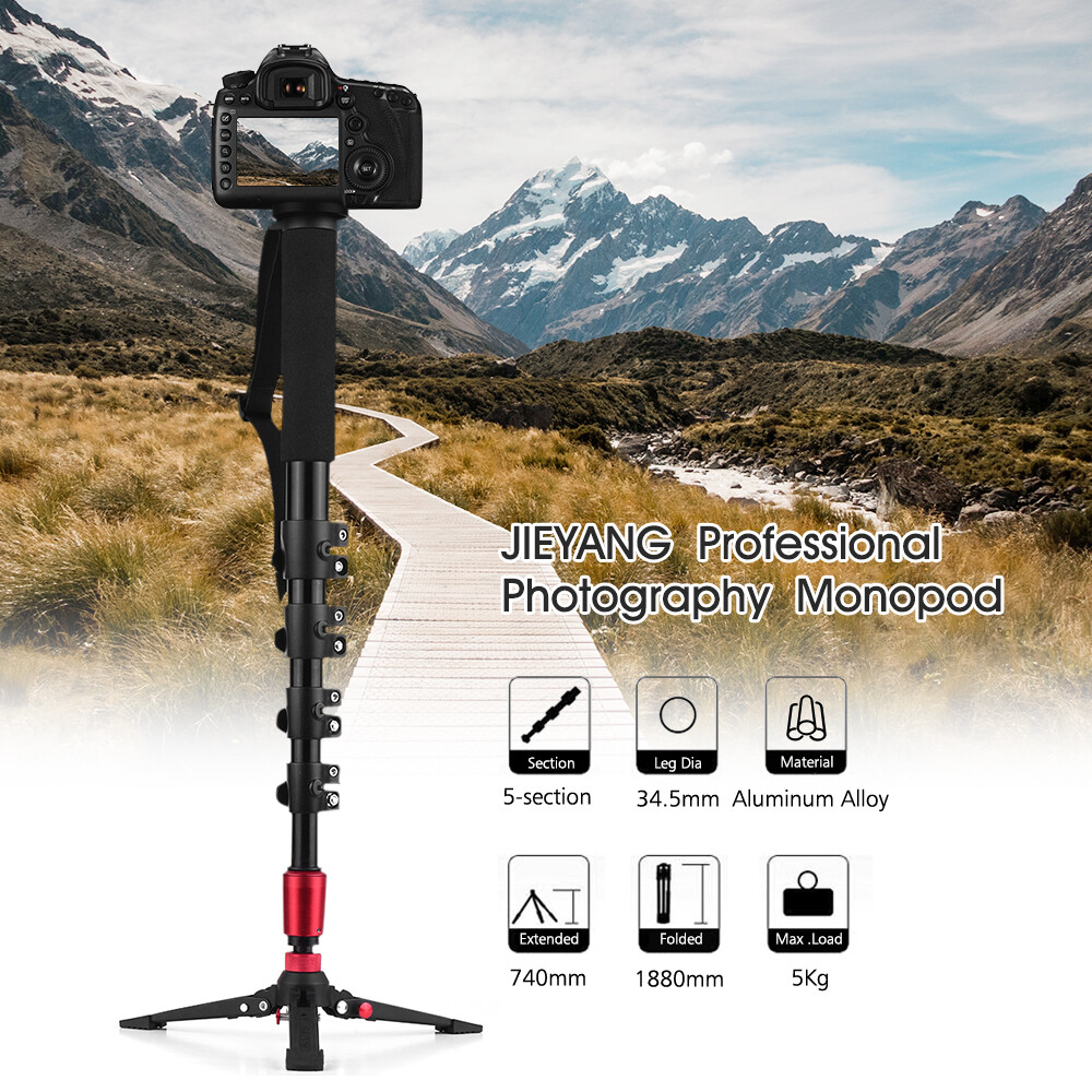 Jieyang JY0516B Kilit Mandallı Profesyonel Monopod