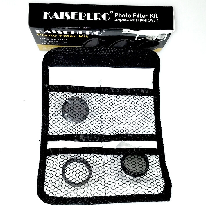 Kaiseberg Uv Polarize ND4 Phantom 3 ve Phantom 4 Filtre Kit