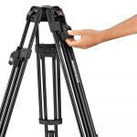 Manfrotto MVK612TWINFA Nitrotech 612 series with 645 Fast Twin Alu Tripod