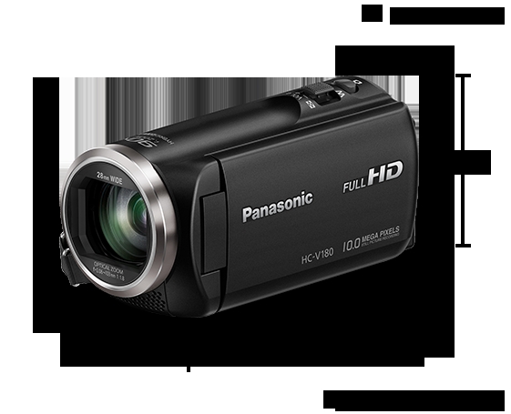 Panasonic HC-V180EG-K Full HD Video Kamera