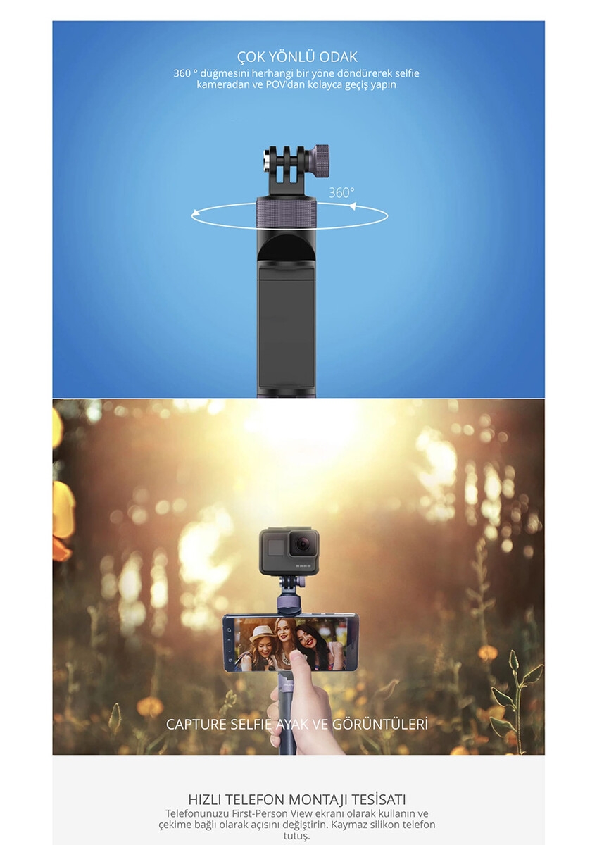 PGYTECH Hand Grip & Tripod for Action Camera (P-GM-104)