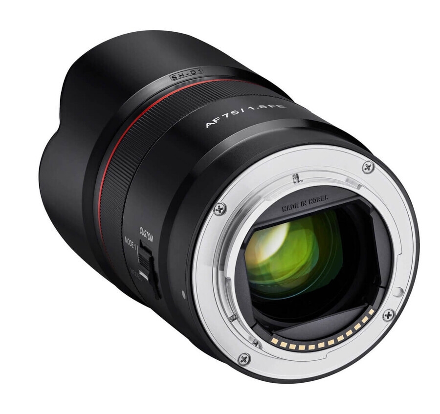 Samyang AF 75mm F1.8 FE Lens (Sony E)