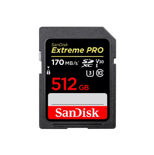 SanDisk 512GB 170mb/sn Extreme Pro SD Hafıza Kartı