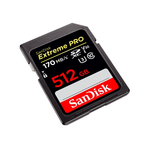 SanDisk 512GB 170mb/sn Extreme Pro SD Hafıza Kartı