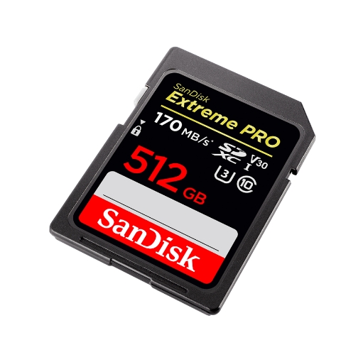 SanDisk 512GB 170mb/sn Extreme Pro SD Hafıza Kartı