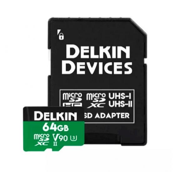 Delkin 64GB Power UHS-II (V90) Micro SD Hafıza Kartı