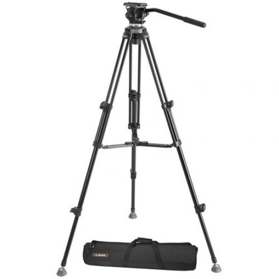 E-Image EK610 Profesyonel Fluid Head Compact Tripod Seti (65mm EH610 + AT610)