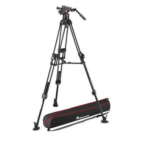 Manfrotto MVK612TWINFA Nitrotech 612 series with 645 Fast Twin Alu Tripod