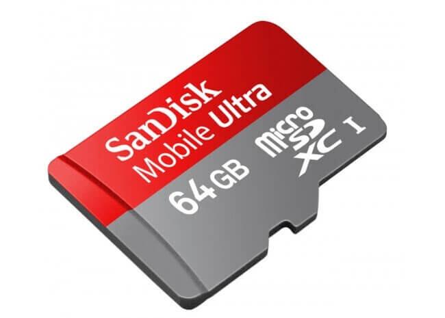 Sandisk 64GB 100-120mb/sn MicroSD Hafıza Kartı