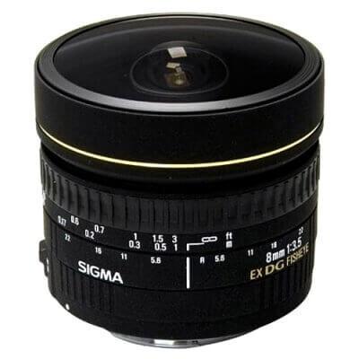 Sigma 8mm f/3.5 EX DG Balıkgözü Lens(Canon Uyumlu)