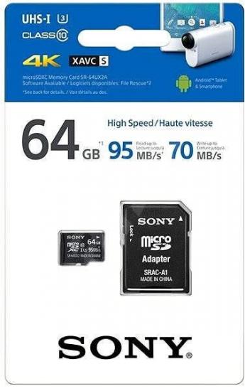 Sony 64GB 95mb/s MicroSD Hafıza Kartı (SR64UX2)