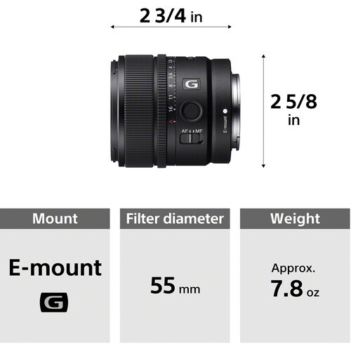 Sony E 15mm f/1.4 G Lens