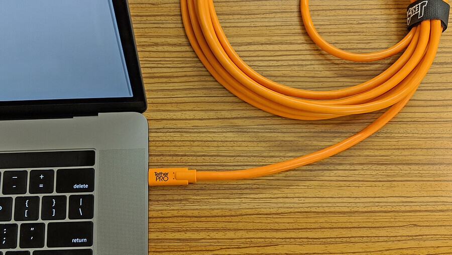 Tether Tools USB-C to USB-C 4.6m Orange CUC15-ORG